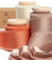 Silk Satin Ribbon With Wooden Spool 1" x 15 Yd (Terracotta Fall)